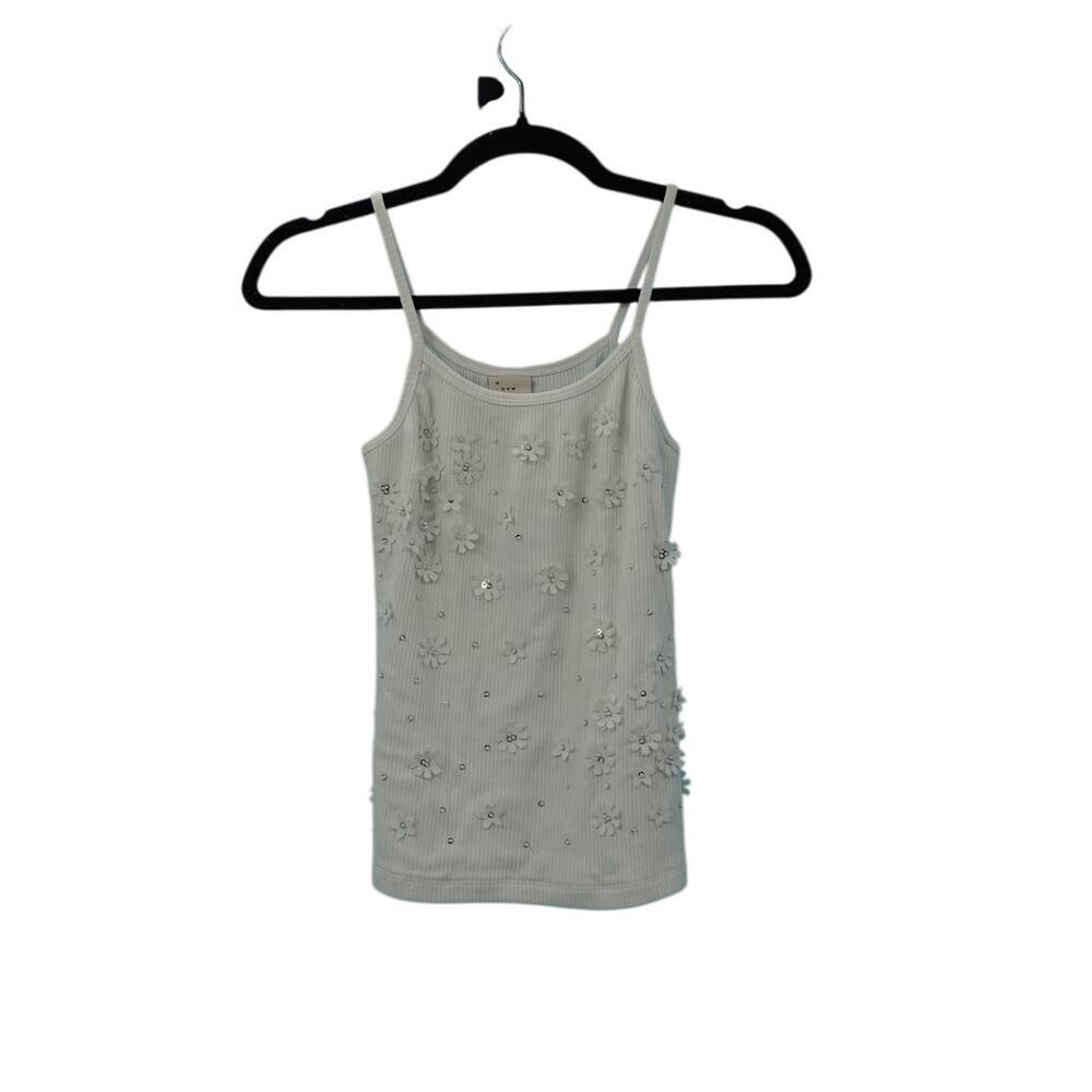A New Day Size M Floral Embellished Tank Top